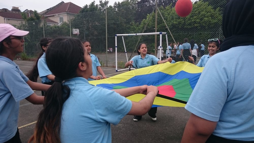 Year 7 Team Activities Building Relationships in Schools in Birmingham